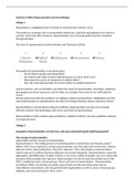 Summary of political representation and its challenges: lectures and literature 