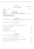 MAT3701 LINEAR ALGEBRA EXAM REVISION MATERIAL