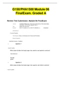 G150-PHA1500 Module 06 Final Exam Graded A (ALREADY PASSED)2022-2023.