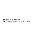 ISC3701 PORTFOLIO WITH ASSIGNMENTS 02 & 03 2021.