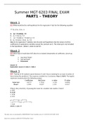 MGT 6203 FINAL EXAM PART 1 THEORY GEORGIA INSTITUTE OF TECHNOLOGY