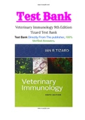 Veterinary Immunology 9th Edition Tizard Test Bank