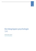 Kernbegrippen Psychologie Ugent 1-6