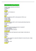 EEG BOARD Prep Part 1 (Answered) Verified Solution MUltiple Choice Questions And Answers