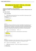 PHARMACOLOGY FINAL EXAM TESTBANK, Understanding Pharmacology: Essentials for Medication Safety, 2nd Edition, Questions & Detailed Answers.