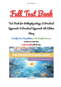 Test Bank for Pathophysiology: A Practical Approach: A Practical Approach 4th Edition Story