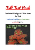 Developmental Biology 12th Edition Barresi Test Bank