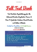 Test Bank for Psychotherapy for the Advanced Practice Psychiatric Nurse: A How-To Guide for Evidence-Based Practice 3rd Edition Wheeler