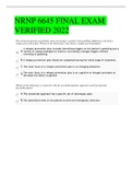 NRNP 6645 FINAL EXAM VERIFIED 2022