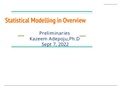 Statistical Models in Overview