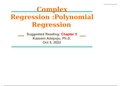 Polynomial regression