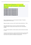 LETRS Unit 6 Session 2, 3, 4, 5, 6 Questions with answers, 2022/2023. Rated A LETRS Unit 6 Session 2 LETRS Unit 6 Session 2 LETRS Unit 6 Session 4 LETRS Unit 6 Session 5 LETRS Unit 6 Session 6