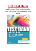 Buck’s Step by Step Medical Coding 2019 Edition 1st Edition Elsevier Test Bank