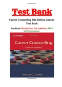 Career Counseling 9th Edition Zunker Test Bank