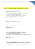 AAPC- CPC CHAPTER 2 ANATOMY EXAM LATEST SOLUTION UPDATE COMPLETE SOLUTION 2022-2023 .