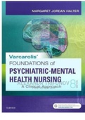 Test Bank for Varcarolis' Foundations of Psychiatric Mental Health Nursing: A Clinical Approach 8th Edition by Margaret Jordan Halter; 9780323389679, All Chapters 1-36 