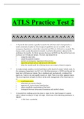 ATLS Practice Test 2 UPDATED 20222023 GRADED A+