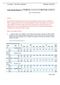  SOC 200 - Case Study Report 1 THREE JAYS CORPORATION; Complete solution.