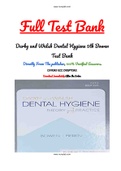 Test Bank for Darby and Walsh Dental Hygiene 5th Edition Bowen / All Chapters 1-64 / Full Complete 2022 - 2023