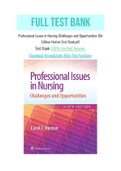 Professional Issues in Nursing Challenges and Opportunities 6th Edition Huston Test Bank.pdf