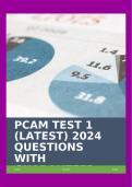 PCAM TEST 1 (LATEST) 2024 QUESTIONS WITH GUARANTEED PASS!!