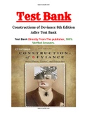 Constructions of Deviance 8th Edition Adler Test Bank