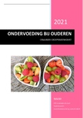 Gezondheidsbevordering (286U3); Draaiboek ondervoeding bij ouderen (cijfer 10)