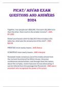 PICAT/ ASVAB Exam  Questions and Answers  2024