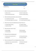 Nursing: History and Evolution of Nursing Questions with Merged   Answers Sheet 