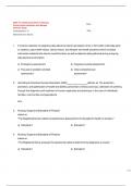 NCM 110: Health Assessment in Nursing  Practice Exam Questions with Merged  Answers Script 