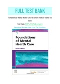 Foundations of Mental Health Care 7th Edition Morrison-Valfre Test Bank