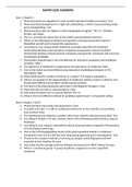 NAPSR Quiz answers 100% GUARANTEE CORRECT ANSWERS AID GRADE A Quiz 1 Chapter 1 1. Pharmaceuticals are arguably the most socially important healthcare product. True 2. Pharmaceutical development is a high-risk undertaking, in which many promising leads pro