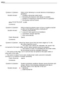 NR 511 MIDTERM + FINAL EXAM – QUESTIONS AND ANSWERS - NEW, GRADED A+ Question 1.Question : Which of the following is a crucial element of developing a guideline? Student Answer: Creating a physician expert panel Reviewing the literature with ratings of av