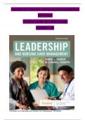 TEST BANK Leadership and Nursing Care Management (7TH) by Diane Huber; M. Lindell Joseph| Chapter 1-26 LATEST VERSION