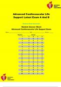 Advanced Cardiovascular Life Support Latest Exam A And B 