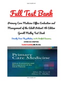 Primary Care Medicine Office Evaluation and Management of the Adult Patient 7th Edition Goroll Mulley Test Bank