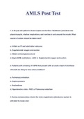 AMLS (Advanced Medical Life Support) Pretest & post test (answered)A+ GRADED study guide; 2021/2022.,,2022/ 2023 ALL BUNDLED TOGETHER !!!!!