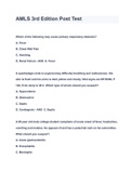 AMLS (Advanced Medical Life Support) Pretest & post test (answered) A + GRADED  study guide   2021/2022. AND 2022/ 2023 AVAILABLE   ( ALL BUNDLED TOGETHER)!!!