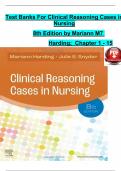 Clinical Reasoning Cases in Nursing 7th Edition complete questions and solutions