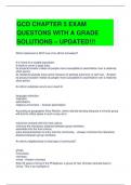 GCD CHAPTER 5 EXAM QUESTONS WITH A GRADE SOLUTIONS – UPDATED!!!  