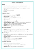 Graphs and Network Theory Summary 