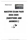 MAC3701 EXAM PACK 2024/2025  {QUESTIONS AND ANSWERS }