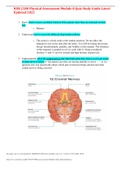 NUR 2180 Physical Assessment Module 8 Quiz Study Guide Latest Updated 2022,100% CORRECT