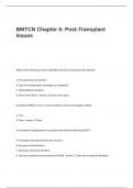 BMTCN Chapter 6 Test Questions and Answers- Post-Transplant Issues