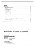 Samenvatting -  Functionele anatomie Stam/Truncus