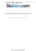 Test Bank Ignatavicius Medical Surgical 9th 2017