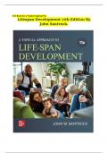 Test Bank for A Topical Approach to Lifespan Development 11th Edition By John Santrock All Complete  Chapters Covered updated  A+ 