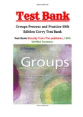 Groups Process and Practice 10th Edition Corey Test Bank