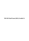 NR-503 Population Health, Epidemiology & Statistical Principles Final Exam (2021) Graded A+.