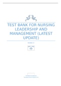 Test Bank for Nursing Leadership and Management. e.docx